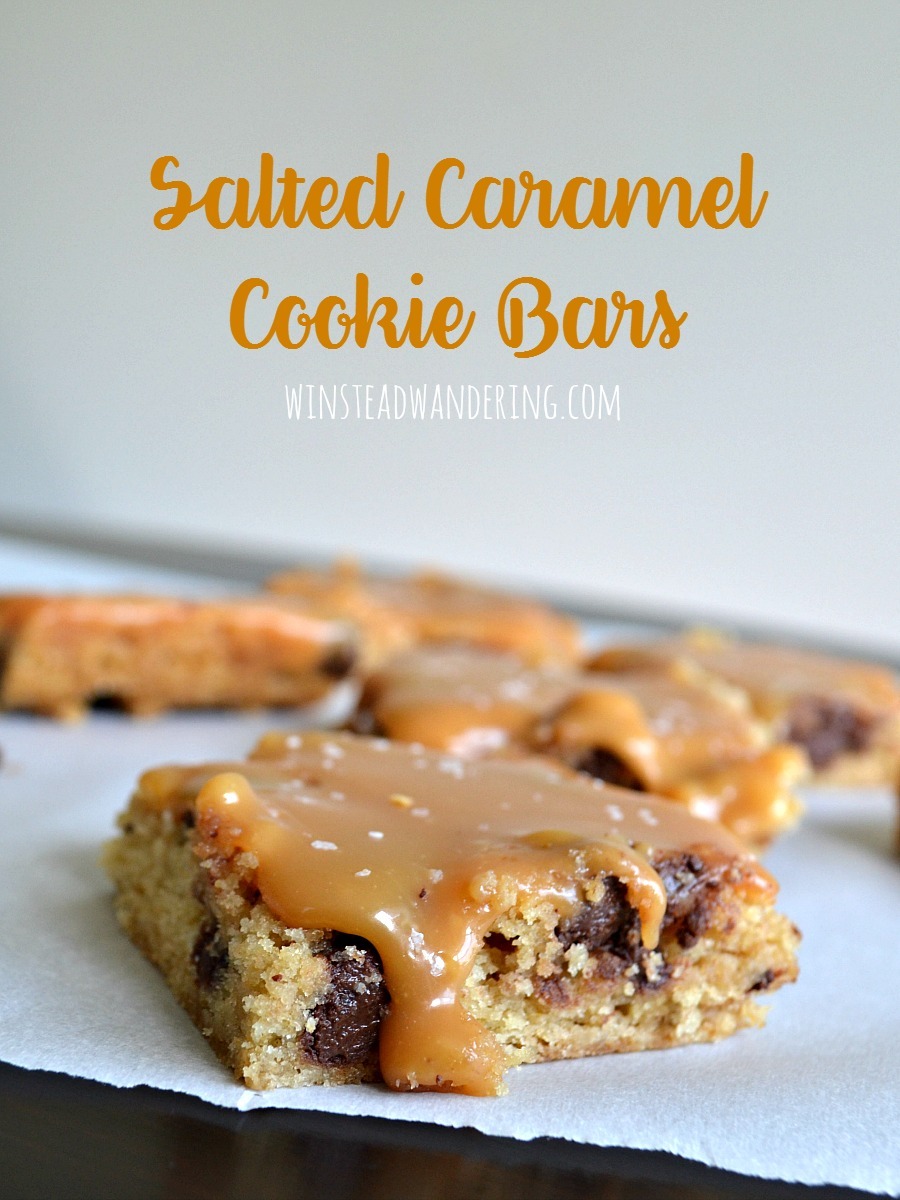 Salted Caramel Cookie Bars