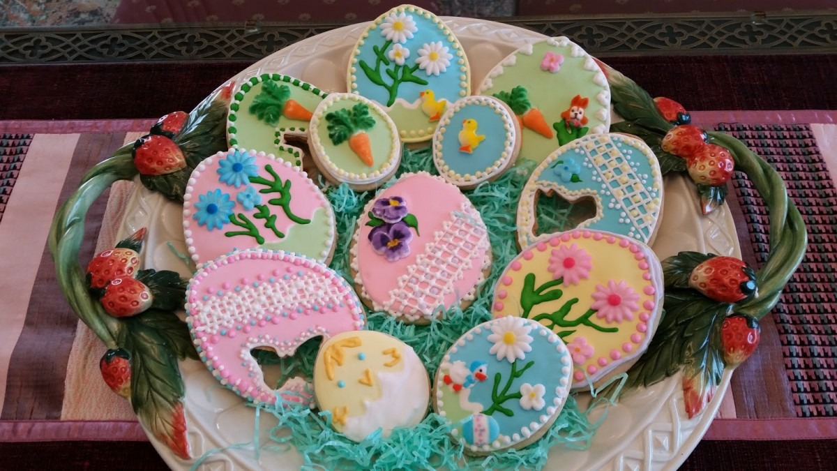 Cooking With Julian  Easter Egg Sugar Cookies With Royal Icing