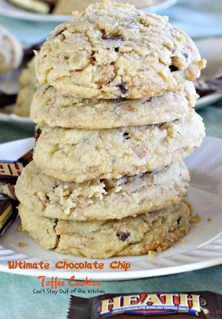 Ultimate Chocolate Chip Toffee Cookies