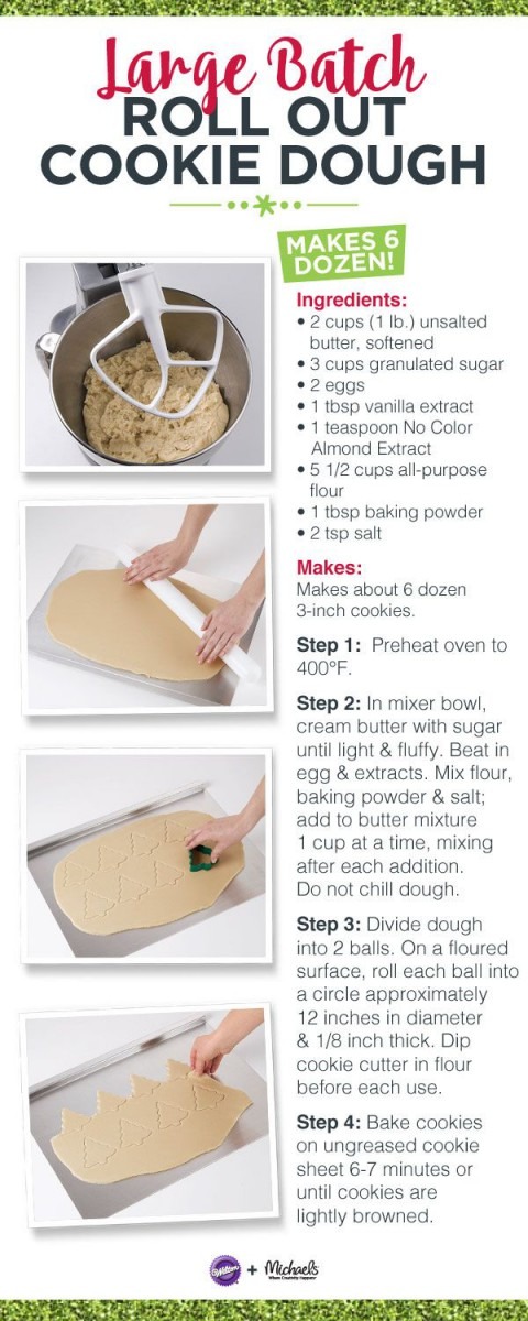 Large Batch Roll Out Cookie Dough Recipe