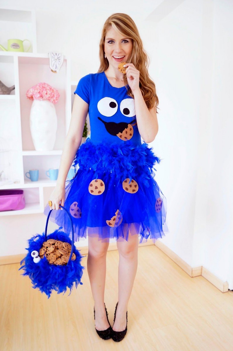 Homemade Cookie Monster Costume