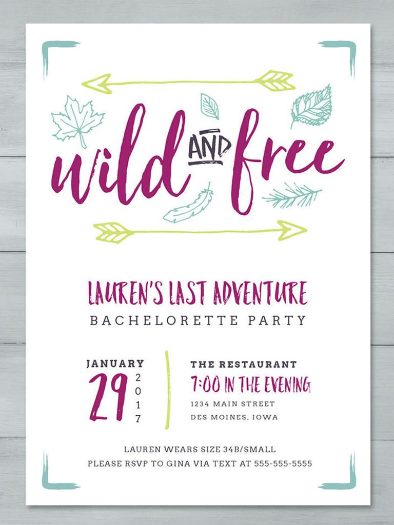14 Diyable Bachelorette Party Invitation Templates