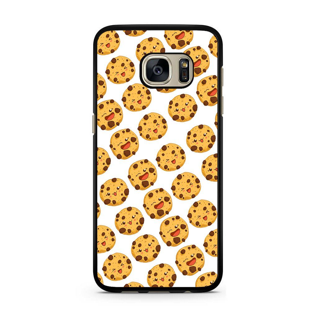 Kawaii Cookie Faces For Samsung Galaxy S7 Case