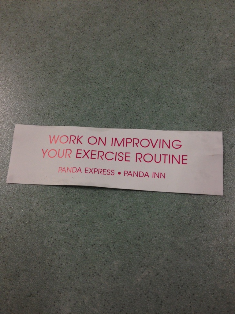 Today I Decided To Skip The Gym And Get Panda Express Instead  My