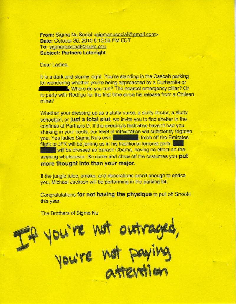 Duke Frats Send Charming Halloween Party Invitations To Coeds