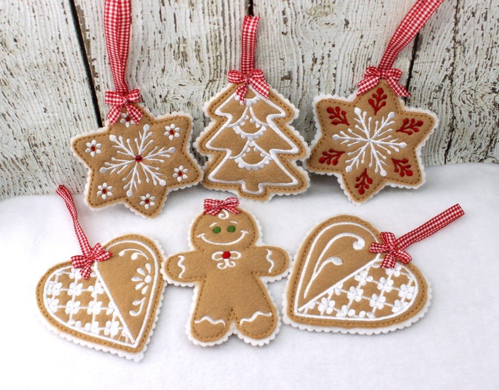 Christmas Cookie Ornaments Set 1 (4x4)