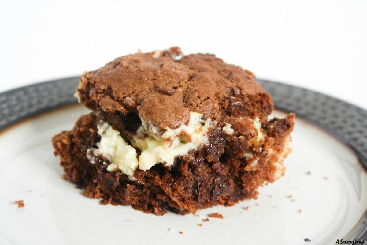 Double Chocolate Cream Cheese Cookie Bars