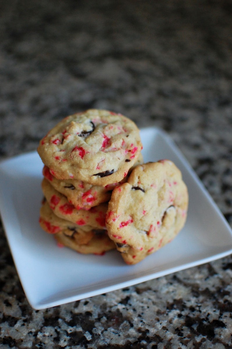 Peppermint Chocolate Chip Cookies