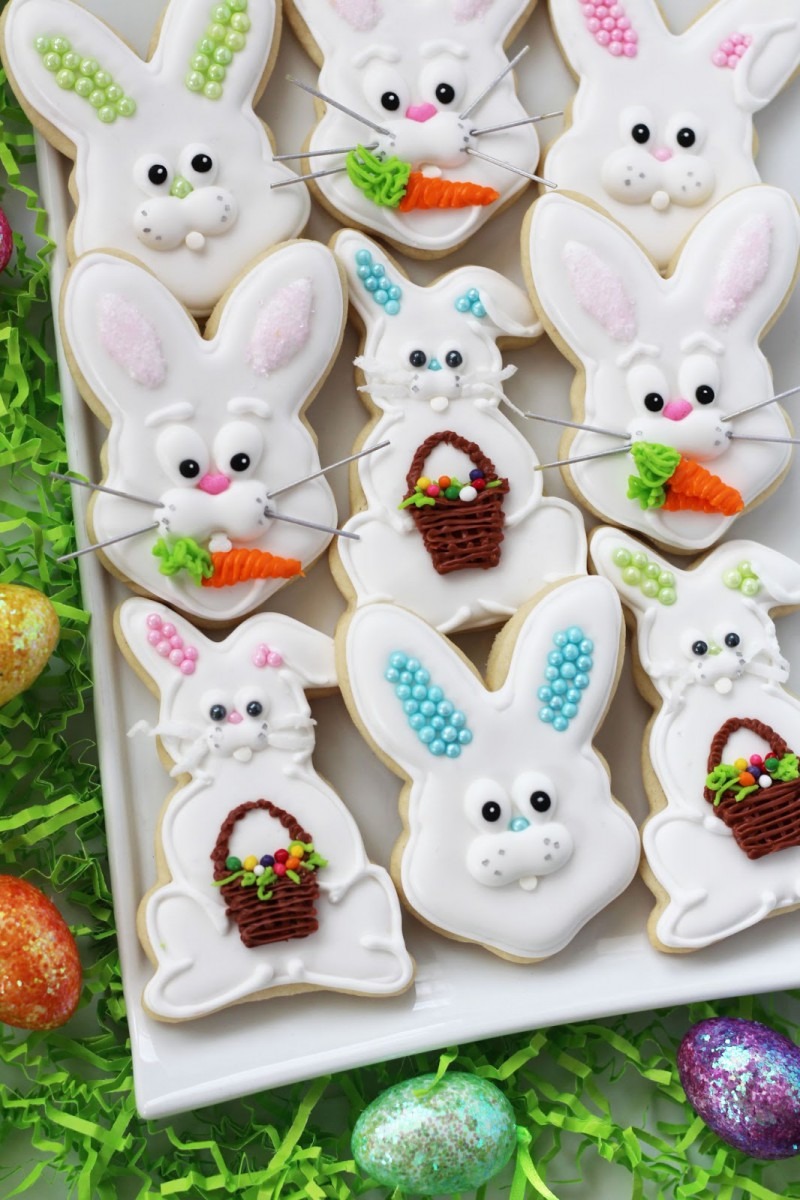 Worth Pinning  Easter Bunny Sugar Cookies