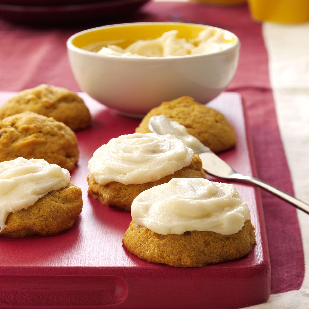 Pumpkin Cookies With Cream Cheese Frosting Recipe