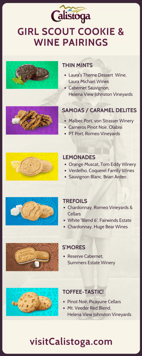 Girl Scout Cookies & Calistoga Wine Pairings