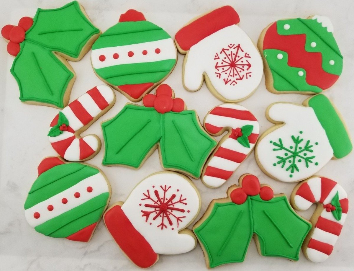 Season's Greetings Christmas Sugar Cookies