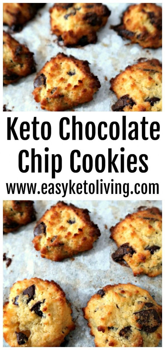 Easy Low Carb Keto Chocolate Chip Cookies Recipe