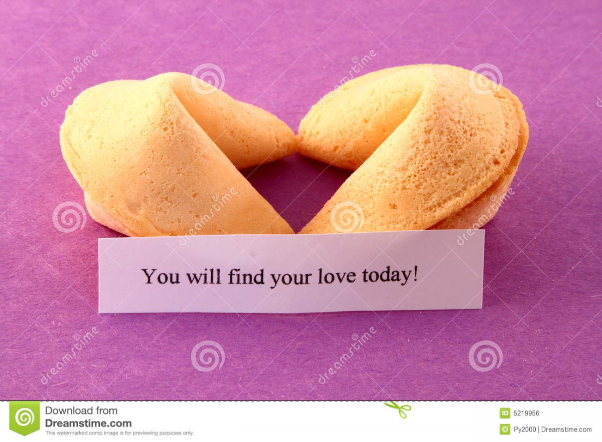 Love Fortune Cookies Stock Photo  Image Of Kissing, Life