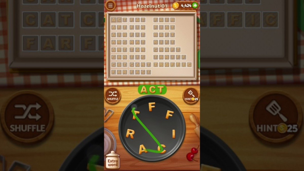 Word Cookies Hazelnut Level 1,2,3,4,5 Master Chef Solved