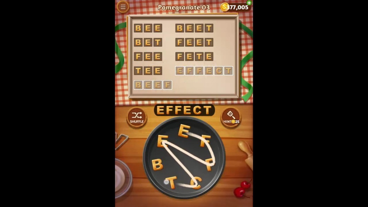 Word Cookies Pomegranate Pack Level 3 Answers