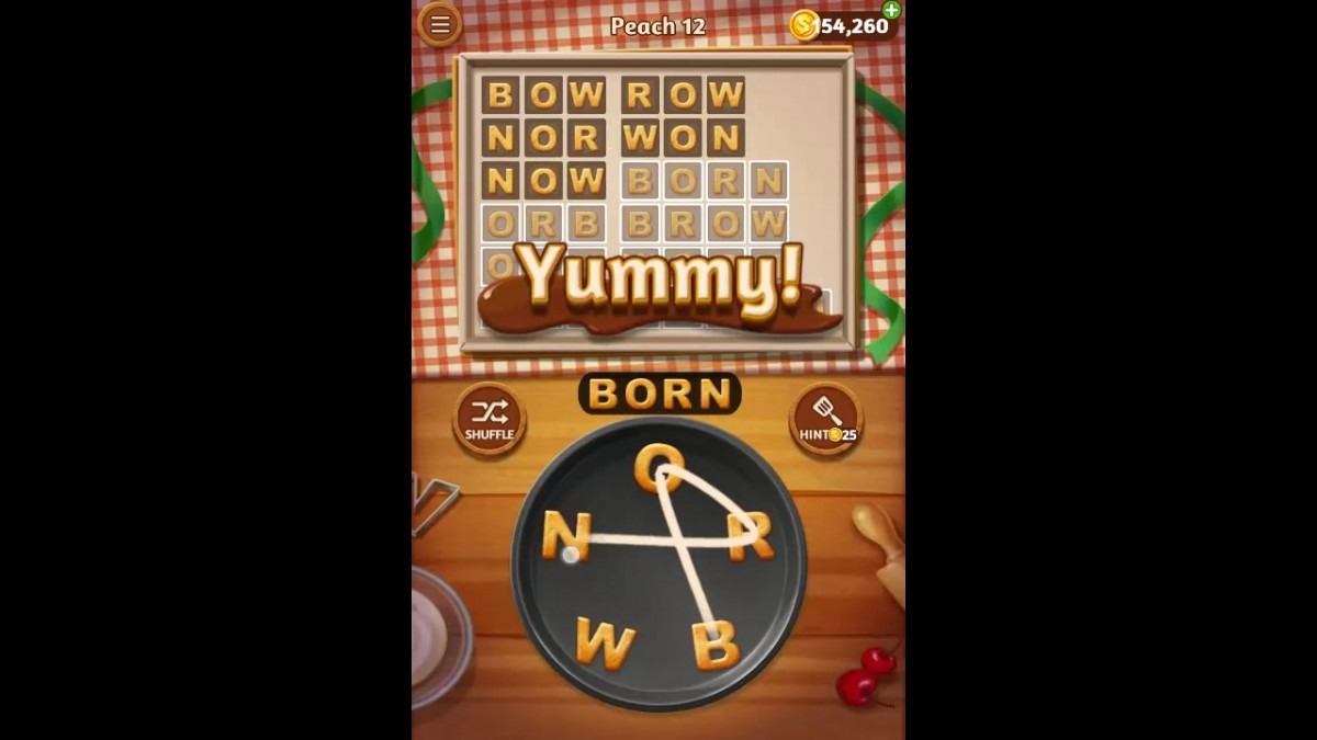 Word Cookies Peach Pack Level 12 Answers