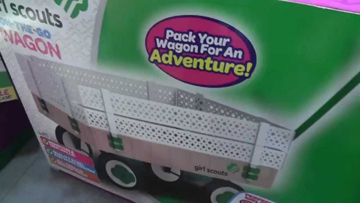Girl Scout Cookie Stand And Wagon