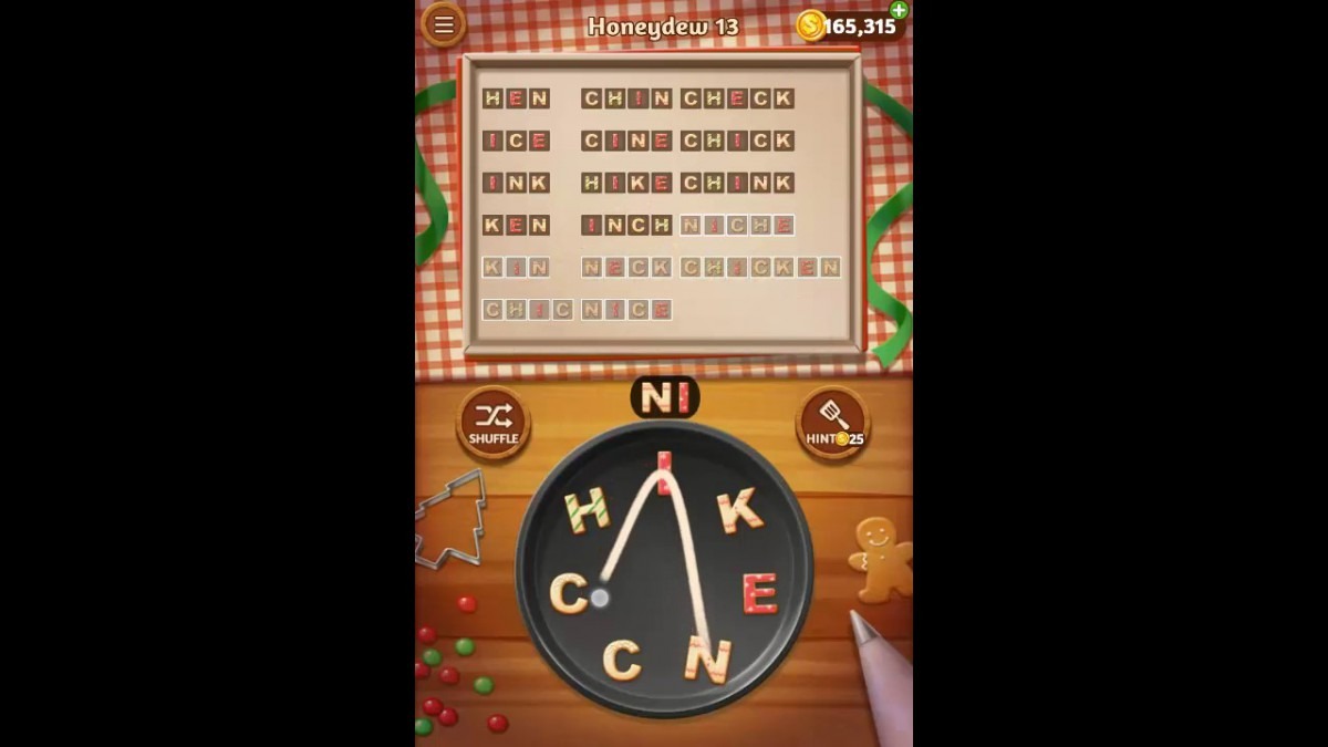 Word Cookies Honeydew Pack Level 13 Answers