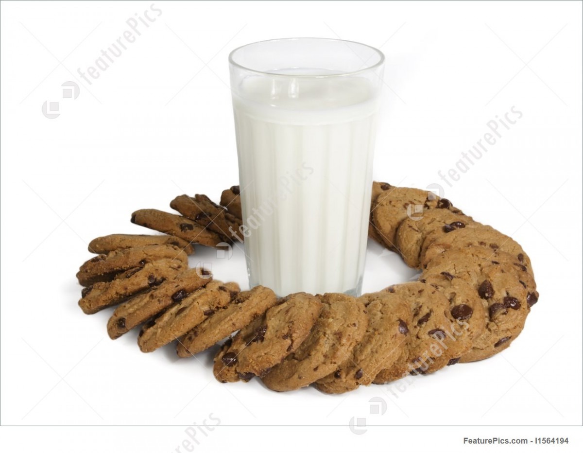 Milk Chocolate Chip Cookies Stock Image I1564194 At Featurepics