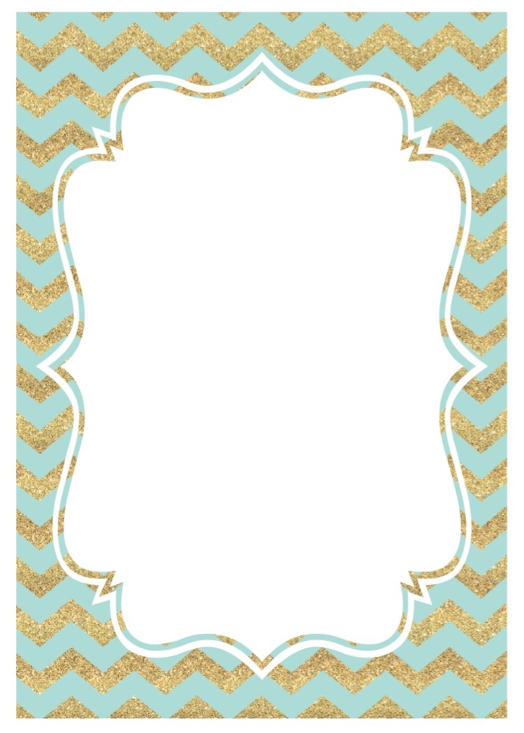 Mint And Gold Party Invitations Free Printable