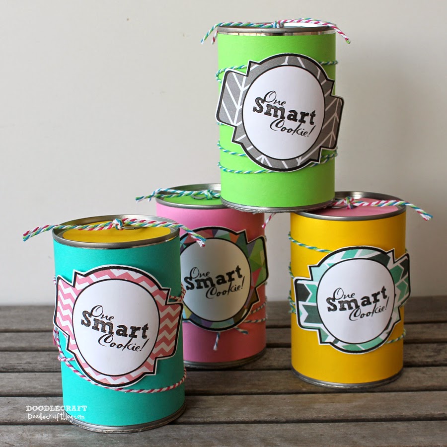 Doodlecraft  Pop Top Tin Can Cookie Surprise! Just Because  Givebakery