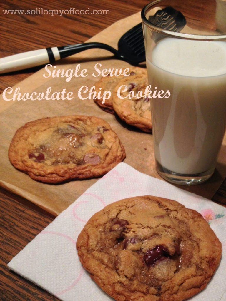 Single Serve Chocolate Chip Cookies
