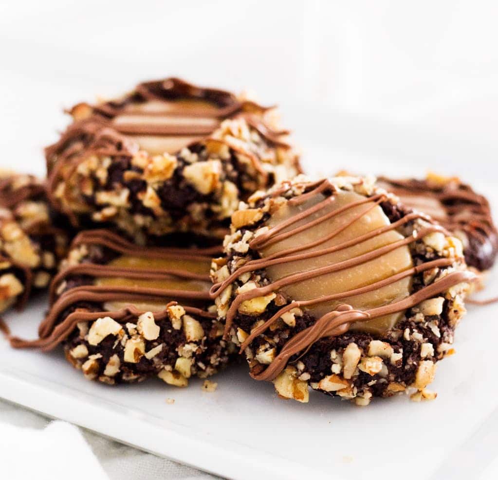 Thumbprint Turtle Cookies