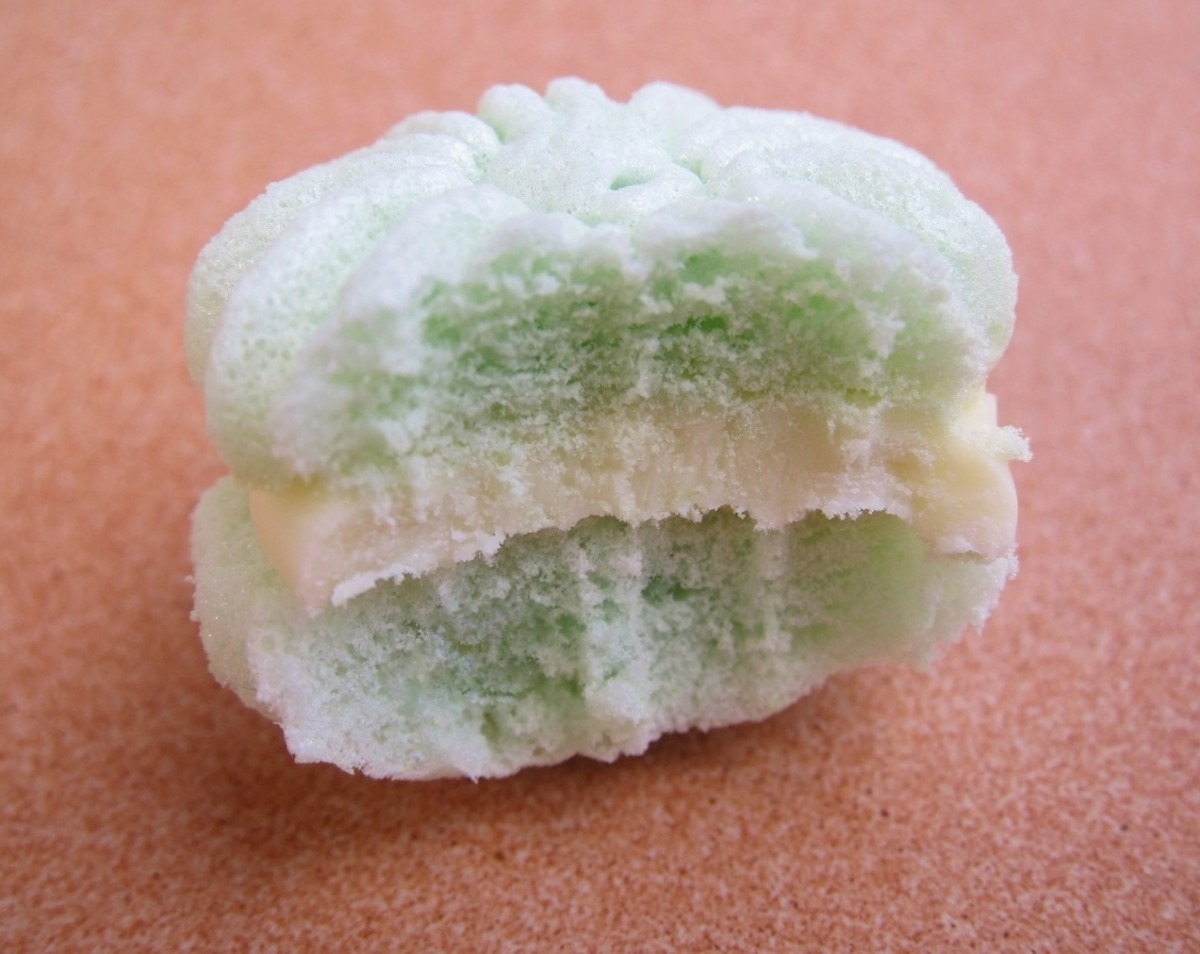 Wasabi White Chocolate Meringues