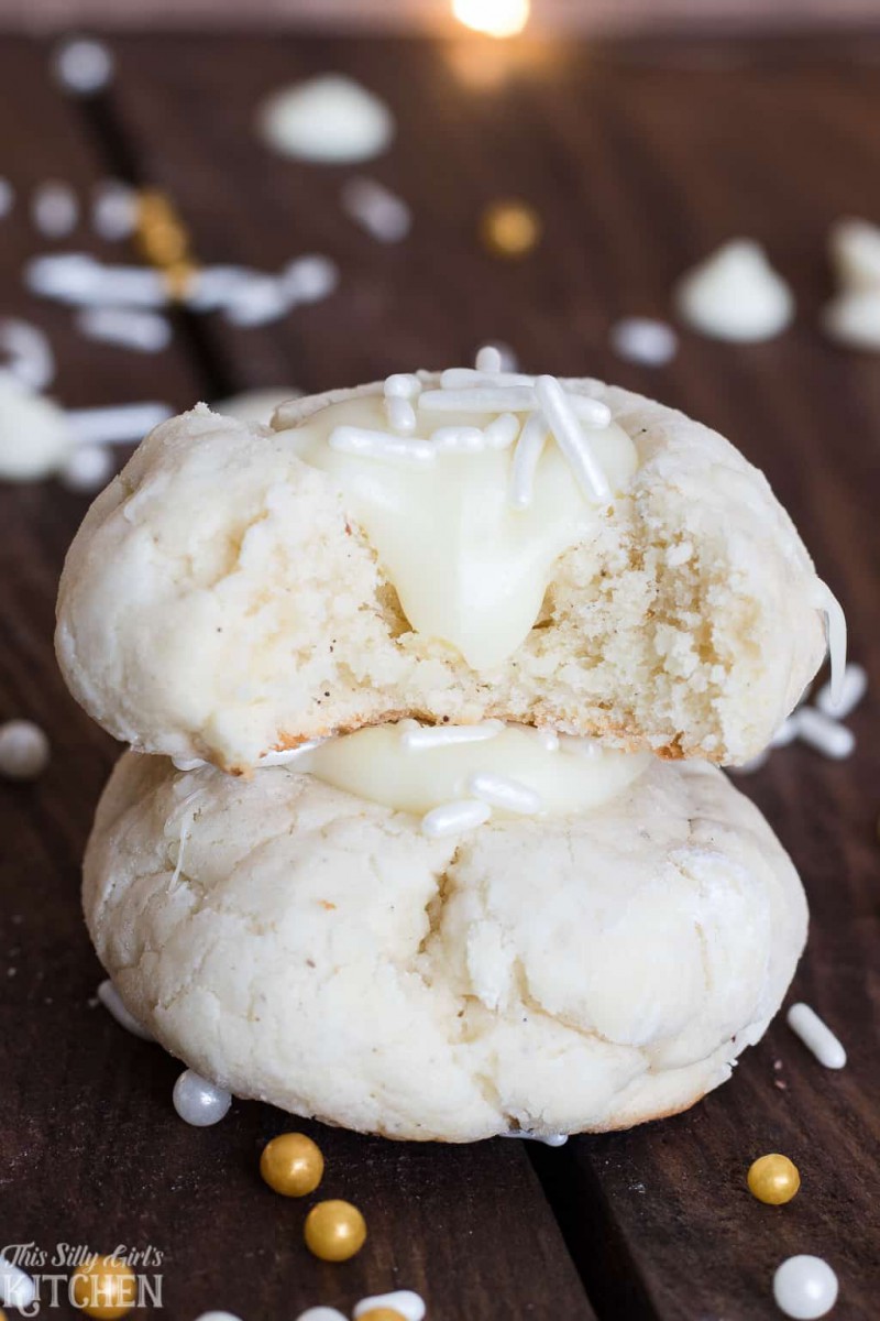 White Chocolate Thumbprint Cookies