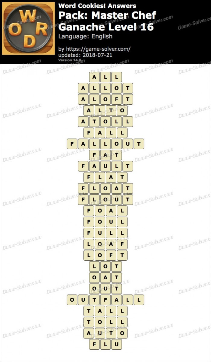 Word Cookies Master Chef